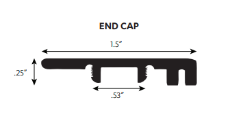 Tandem Luxury Vinyl Plank End Cap