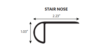 Tandem Luxury Vinyl Plank Stair Nose