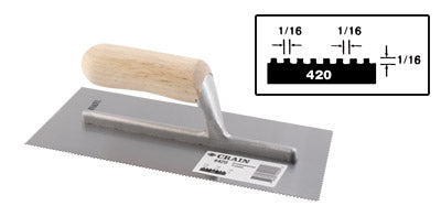 TROWEL 1/16 X 1/16 X 1/16 SQ